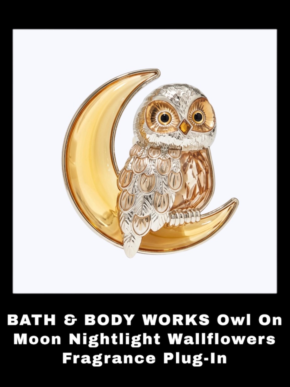 BATH & BODY WORKS Owl On Moon Nightlight Wallflowers Fragrance Plug-In